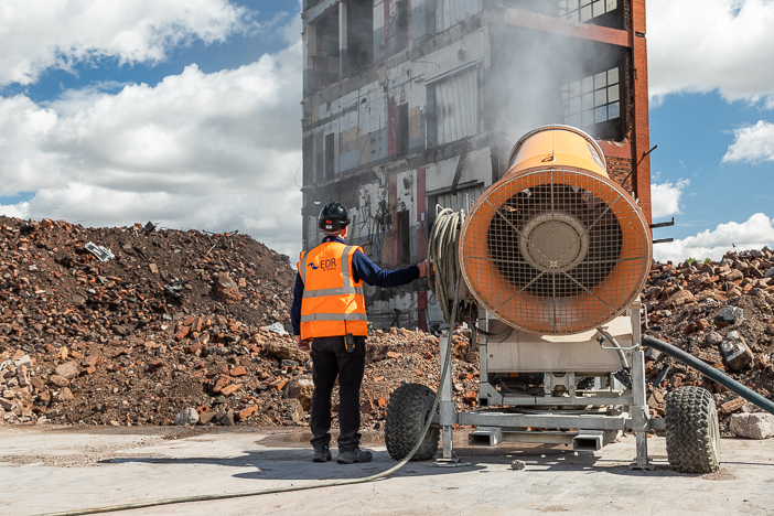 Industrial Photography - Demolition Water Blower